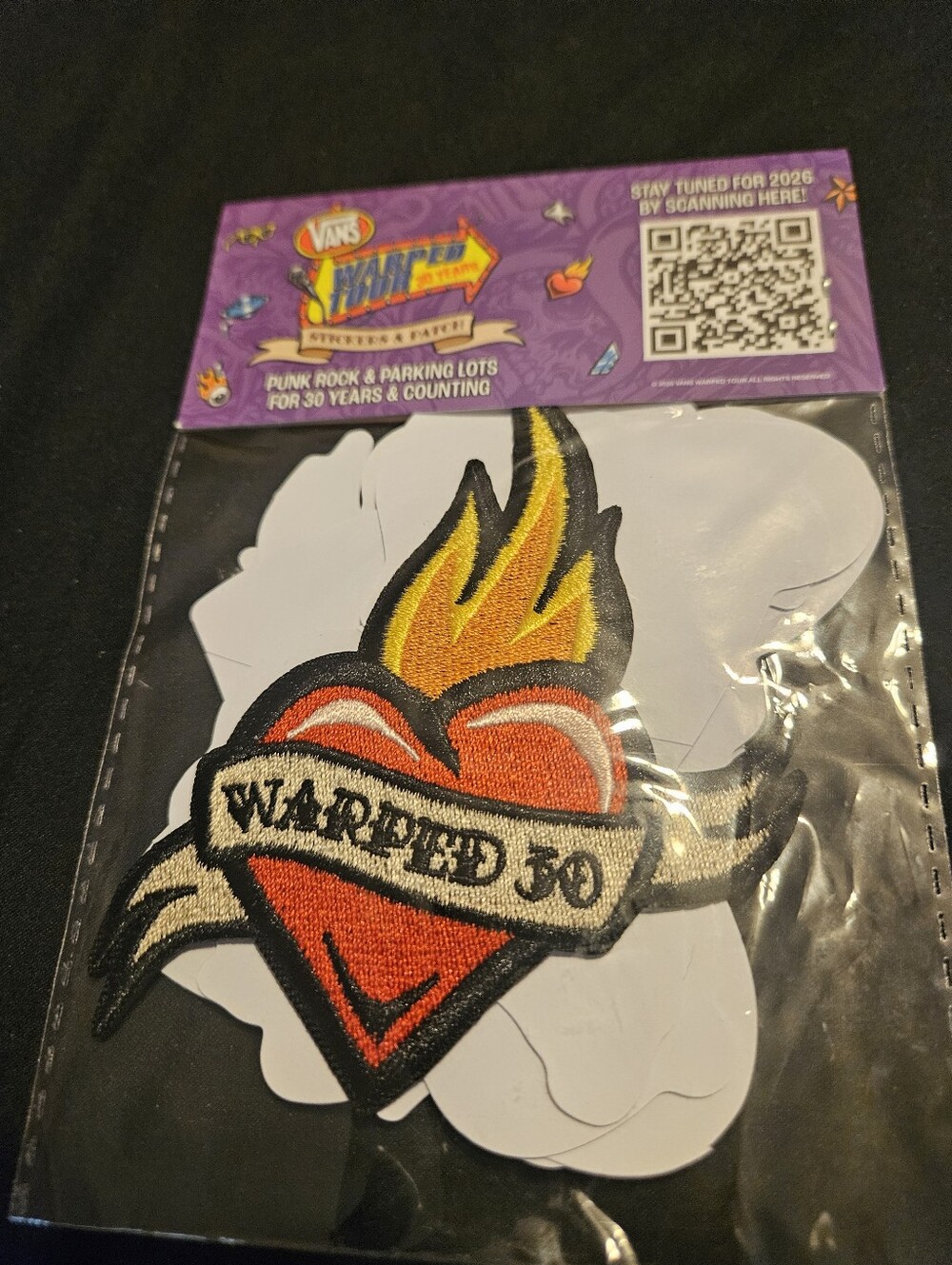 Warped Tour 30 Years And Project Glow 2025 Stickers and Patch - Picture 3 of 4